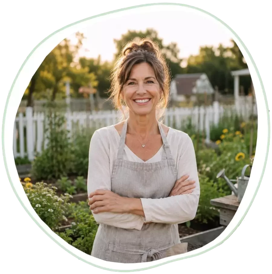 Mrs. Lizzy Ray, one of our farm hands at Blossom & Brine.