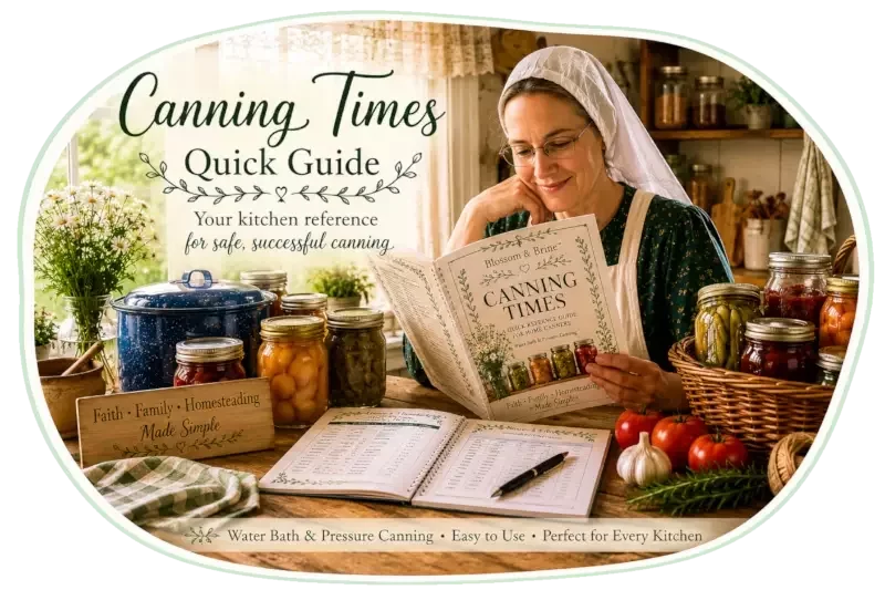 Home Canning Processing Times Reference Guide | Blossom & Brine