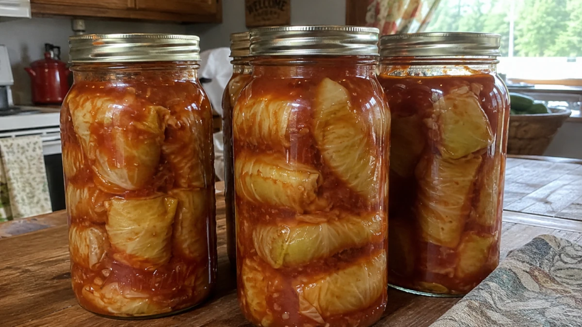 Halupki (Stuffed Cabbage in Tomato Sauce)