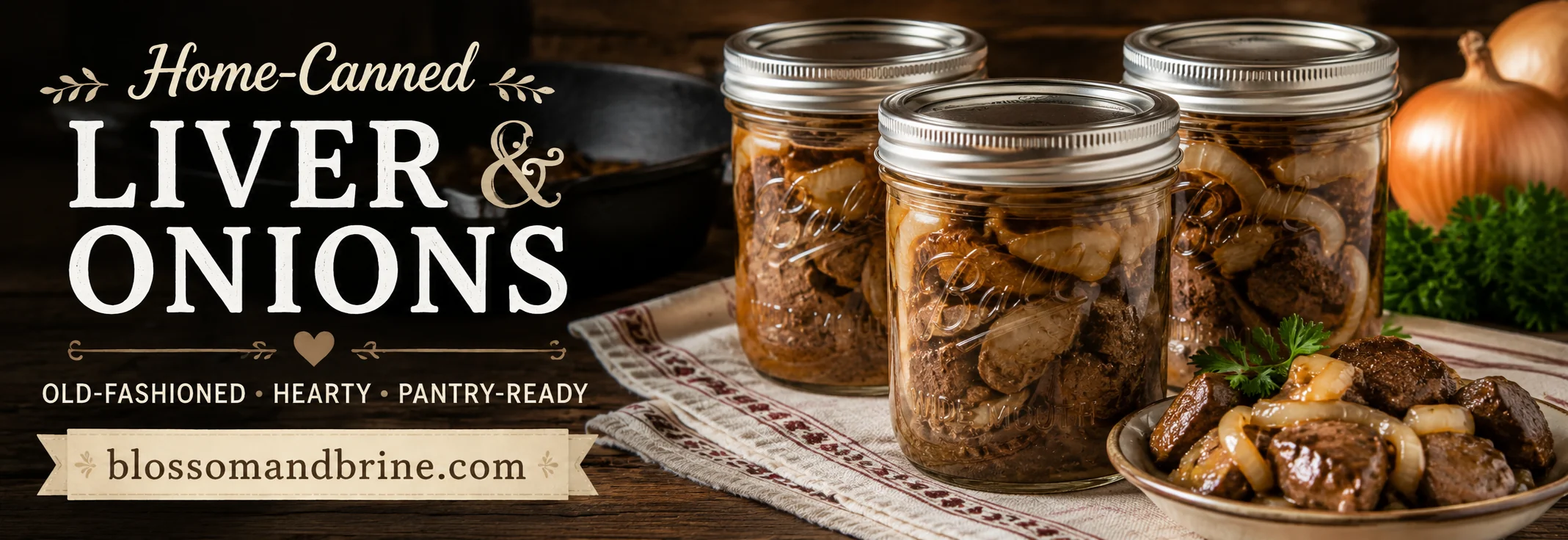 Home Canned Liver & Onions